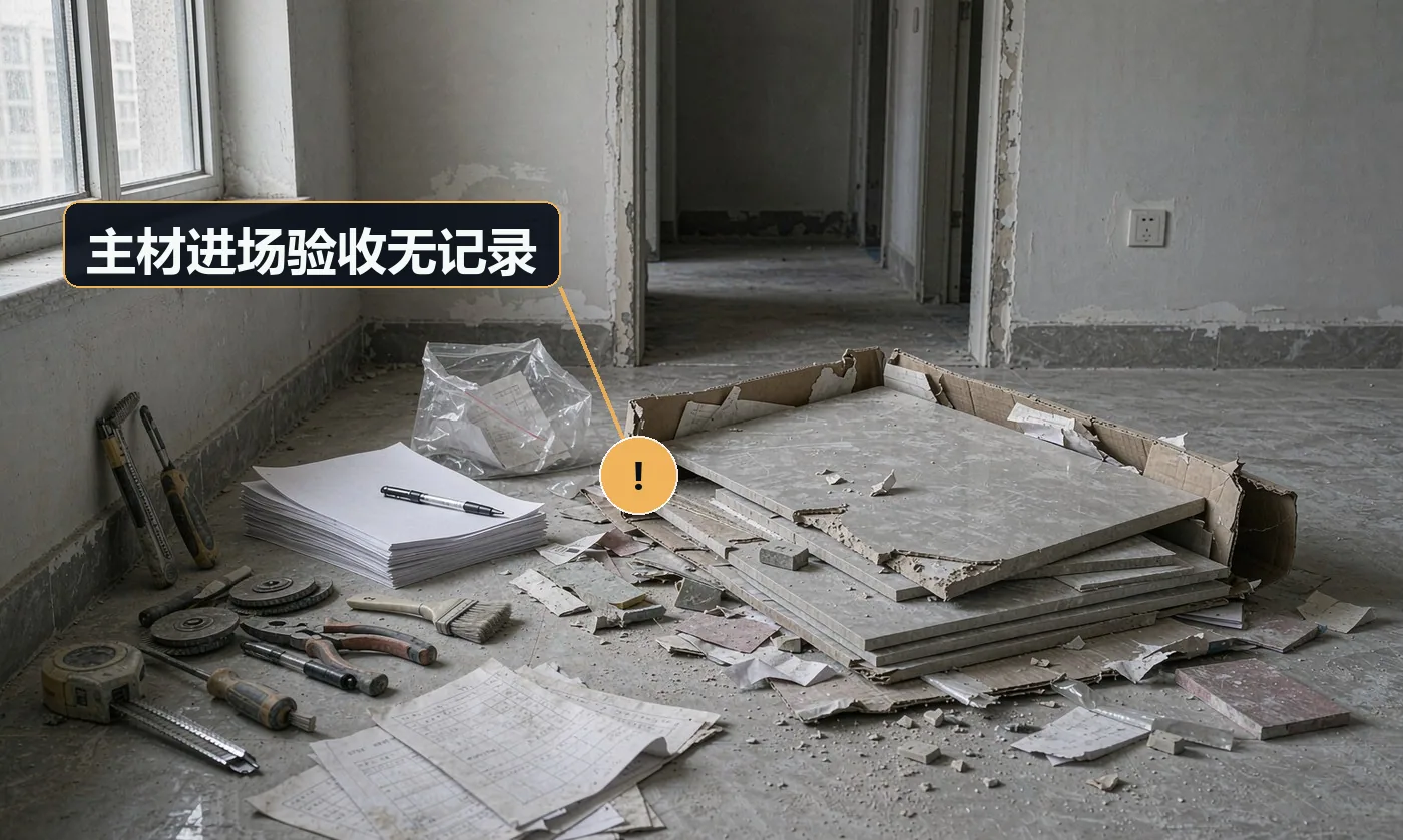 现象:门装的时候发现面板有磕碰,业主说是你弄的,你说是送货就坏的。原因:主材进场未共同验收、未拍照;无签收记录
