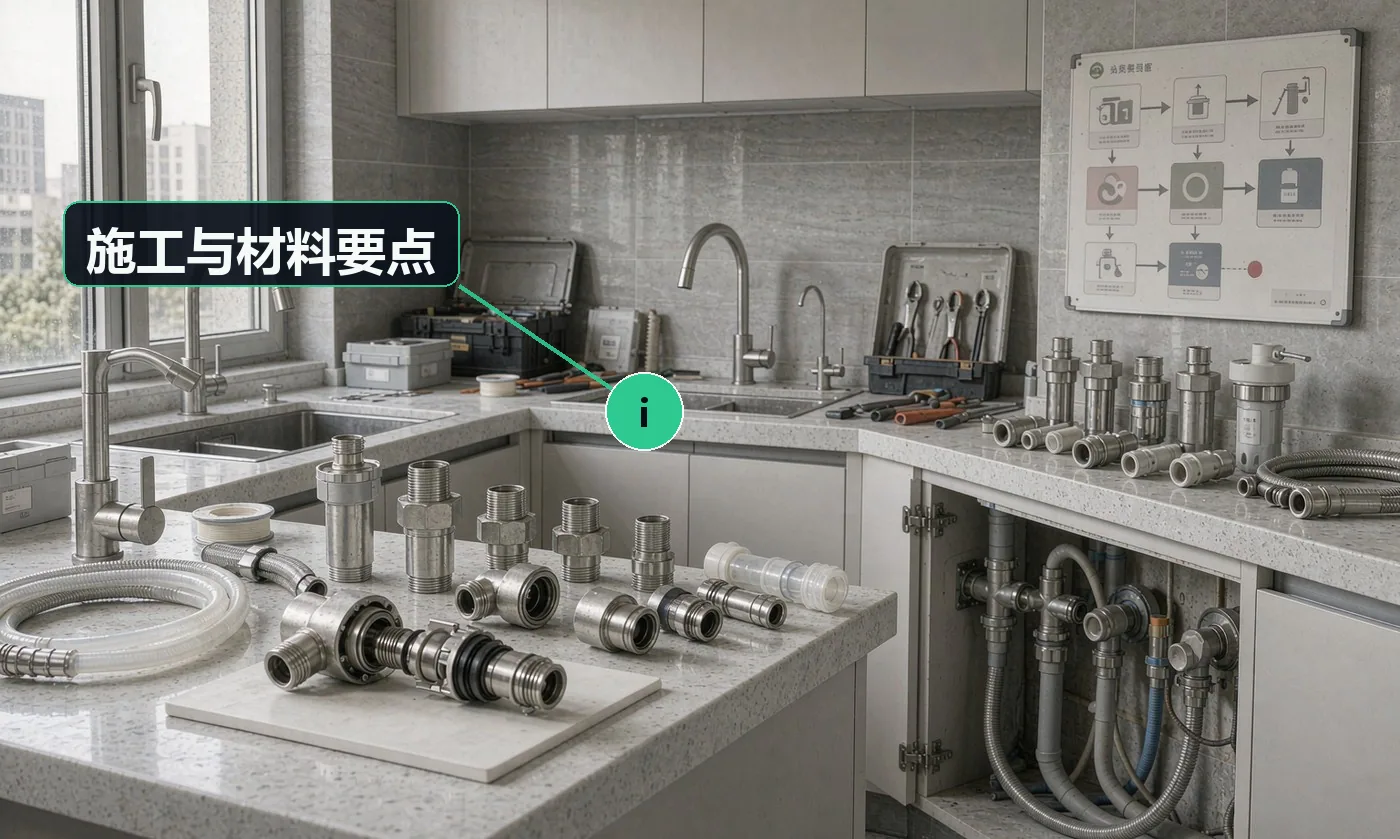 施工与材料要点:半包是当下最主流的合作方式,核心能力是「节点管理」;把主材采购时间表写进合同,是避免延期的唯一有效手段