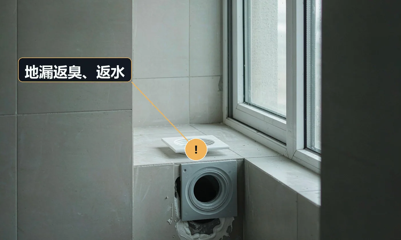 现象:卫生间总有异味,或排水时地漏冒泡返水。原因:未使用防臭地漏;存水弯干涸或被杂质堵住;排水管未做通气