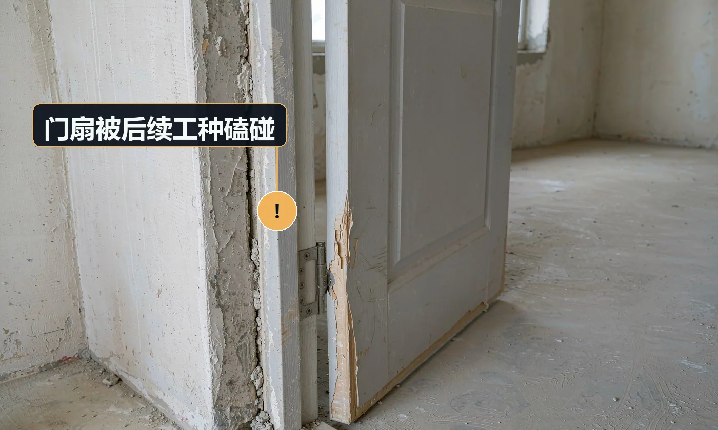 现象:交付前检查发现问题,责任方扯不清。原因:安装后未做保护;未与其他工种书面交接成品状态