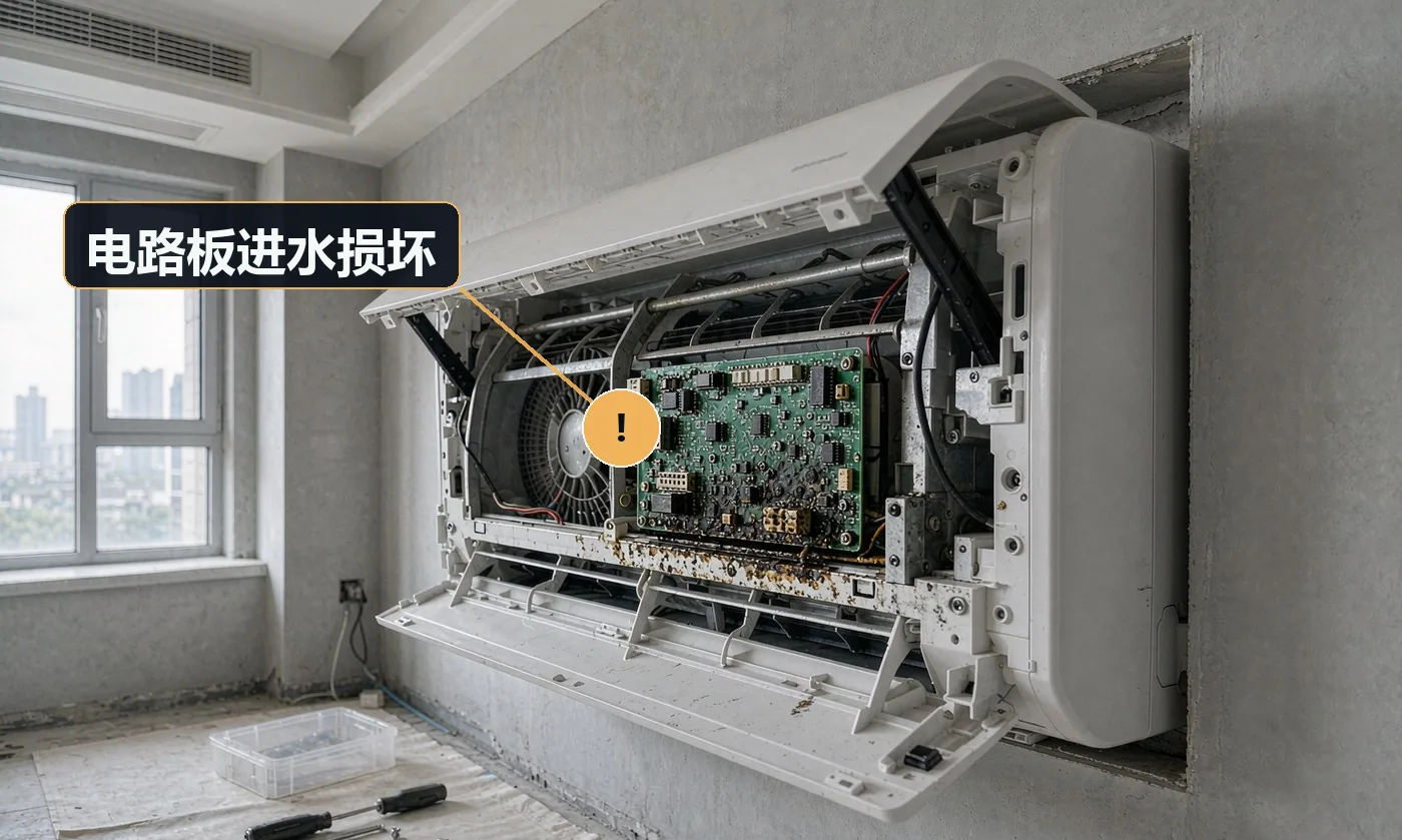 现象:清洗后无法开机、按键失灵,或反复跳闸。原因:未断电断水就作业;或直接对电路区域冲水