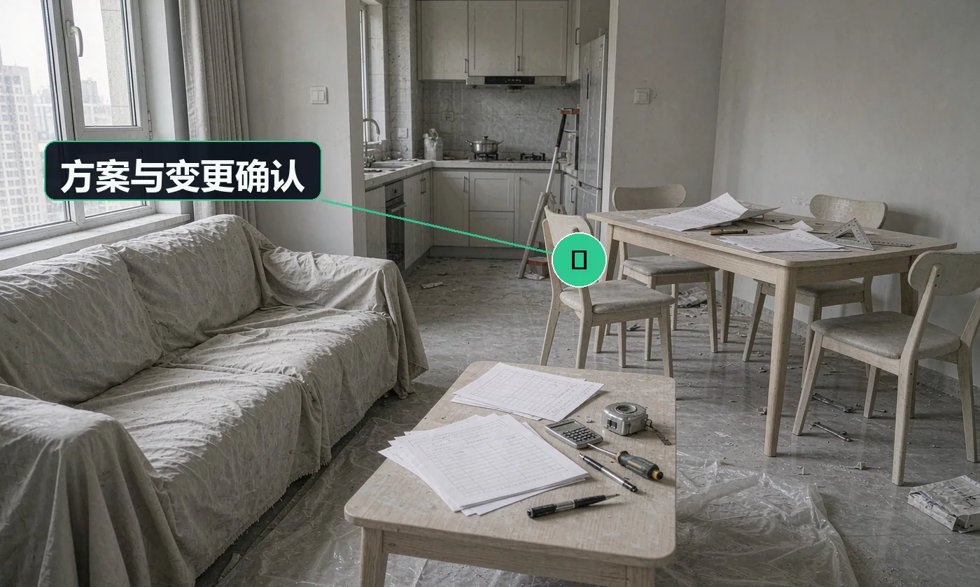 检查方式:书面变更单(含费用与工期影响)。合格标准:所有变更均经客户签字确认,费用与工期影响同时书面告知